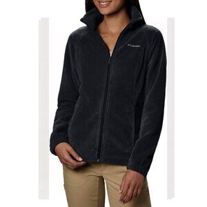 2X Plus Size New Columbia Black Fleece Zip Up Jacket Womens Coat